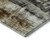 9' X 12' Taupe Charcoal And Brown Abstract Washable Area Rug With UV Protection - 880024907086