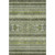 9' X 12' Olive Green Gray And Ivory Southwestern Washable Area Rug With UV Protection - 880016663549