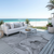 10' X 14' Gray and Ivory Abstract Washable Non Skid Indoor Outdoor Area Rug - 608219331887