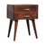 Solid Wood Two Drawer Nightstand - 880016734348