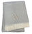 Herringbone Cotton Blend W Initial Throw Blanket with Tassels Embroidery - 880016712872