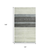 10' X 14' Ivory Gray And Green Wool Striped Hand Woven Area Rug - 880016687804