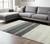 10' X 14' Ivory Gray And Green Wool Striped Hand Woven Area Rug - 880016687804