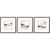 Set Of Three Shoreline Blues Iii Set Of 3 Framed Art Silver Picture Frame Print Wall Art - 606114162193