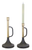 Distressed Metal Tabletop Taper Candlesticks - 880016799026