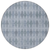 8' Round Denim Blue Round Geometric Washable Non Skid Indoor Outdoor Area Rug - 608219383176