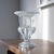 Set of Two Clear Glass Urn Table Vases - 880016783063