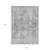 10' X 14' Charcoal Oriental Washable Indoor Outdoor Area Rug - 880016583915