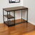 42" Chestnut and Black Solid Wood and Metal Computer Desk - 608219064198