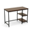 42" Chestnut and Black Solid Wood and Metal Computer Desk - 608219064198