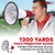 Megaphone Bullhorn Speaker 50W Bull Horn Cheer Megafono 1200 Yards - 810047161882