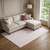 9' X 12' Pink And Ivory Geometric Washable Area Rug With UV Protection - 880024808017