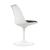Black and White Upholstered Faux Leather Dining Side Chair - 608219234850