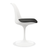 Black and White Upholstered Faux Leather Dining Side Chair - 608219234850