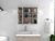 Milan Medicine Cabinet, Six External Shelves Mirror, Three Internal Shelves - 880881094783