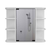 Milan Medicine Cabinet, Six External Shelves Mirror, Three Internal Shelves - 880881094783