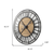 Iron Wood Analog Round Wall Clock - 880024599274