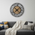 Iron Wood Analog Round Wall Clock - 880024599274