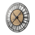 Iron Wood Analog Round Wall Clock - 880024599274