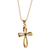 Necklace May Gold Cross Emerald Crystal - 603799749435