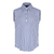 The Olivia Sleeveless Blue Stripe Blouse in Italian Cotton - 196704618891