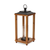 Geometric Metal Wood Tabletop Lantern Candle Holder - 880016691504