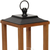Geometric Metal Wood Tabletop Lantern Candle Holder - 880016691504