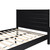 Black Solid Wood King Bed Frame - 608219142568