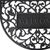 24" X 36" Black Scrollwork Welcome Semi Circle Outdoor Rubber Door Mat - 880016668797