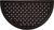 20" X 36" Black Lattice Semi Circle Outdoor Rubber Door Mat - 880016714555
