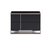 20" Black Wood Two Drawer Nightstand - 689805028039