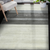 2' X 3' Ivory Gray And Green Wool Striped Hand Woven Area Rug - 880016425567