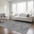 9' X 12' Charcoal And Silver Geometric Washable Indoor Outdoor Area Rug - 608219135614
