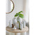 6" Sand And White Terracotta Round Jug Vase - 880016386295