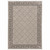 Homeroots Home Decor 8' x 11' Ivory and Grey Oriental Power Loom Stain Resistant Area Rug with Fringe