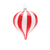 Striped Glass Ornament  - 746427864794