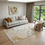 5' X 8' Brown And Ivory Abstract Washable Area Rug With UV Protection - 880016577501