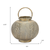 Bronze Distressed Lattice Metal Tabletop Lantern Candle Holder - 880016878509