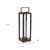 Metal Wood Tabletop Lantern Candle Holder - 880016547948