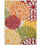 9' X 12' Red Floral Non Skid Indoor Outdoor Area Rug - 606114454496
