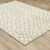 Homeroots Home Decor 10' x 13' Ivory And Grey Geometric Power Loom Stain Resistant Area Rug, Ivory and Grey