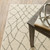 Homeroots Home Decor 10' x 13' Ivory And Grey Geometric Power Loom Stain Resistant Area Rug, Ivory and Grey
