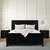 Black Solid Wood Queen Bed Frame - 608219090432