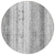 8' Gray And Ivory Round Striped Washable Indoor Outdoor Area Rug - 608219364182