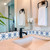 6" x 6" Blue and White Aydan Mosaic Peel and Stick Removable Tiles - 880024579481
