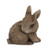 Set of Three Brown Resin Bunny Outdoor Statues - 880024733289