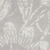 8' Ivory and Gray Floral Distressed Round Rug - 608219303143