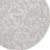8' Ivory and Gray Floral Distressed Round Rug - 608219303143