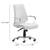 Adjustable Height Swivel Rolling Office Chair - 880016699975