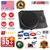 10 inch Slim Under Seat Car Audio Subwoofer 800W Built in Amplifier Sub Woofer Enclosure Box - 810144133812